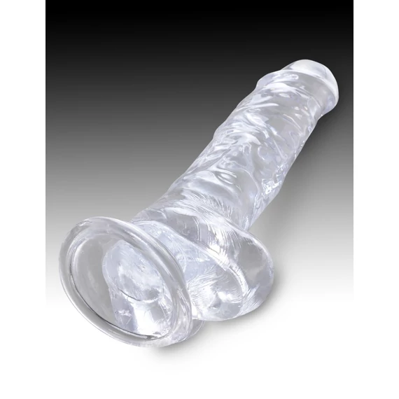 8" with balls Clear