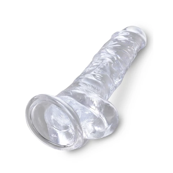 8" with balls Clear