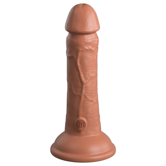 6" Dual Density Silicone Cock  Tan
