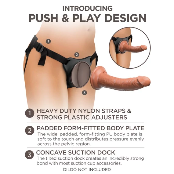 Beginner's Body Dock Strap-on Harness Black/ Black