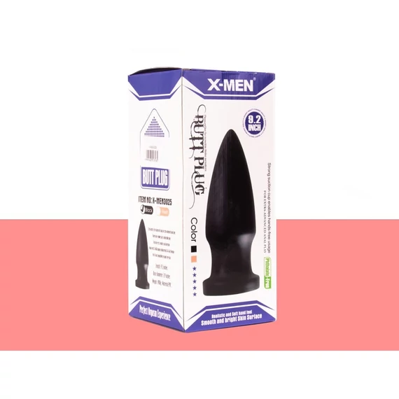 X-MEN 9.2 inch Butt Plug Black