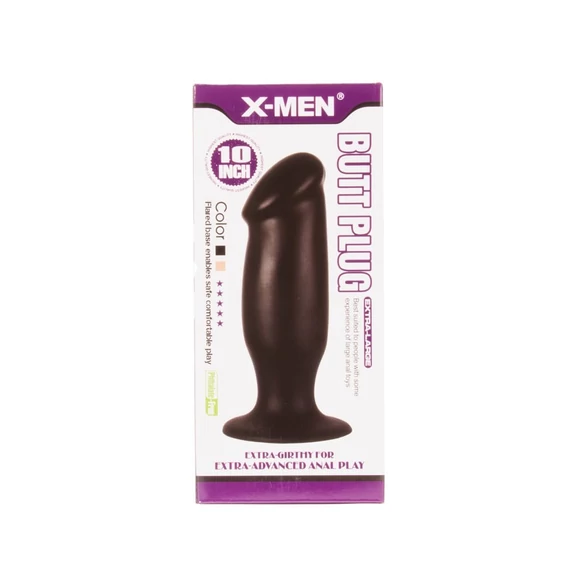 X-MEN 10 inch Butt Plug Black