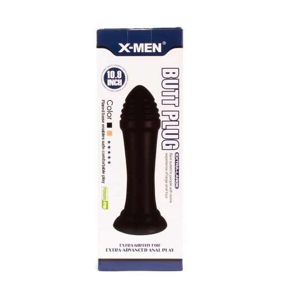 X-MEN 10.9 inch Butt Plug Black