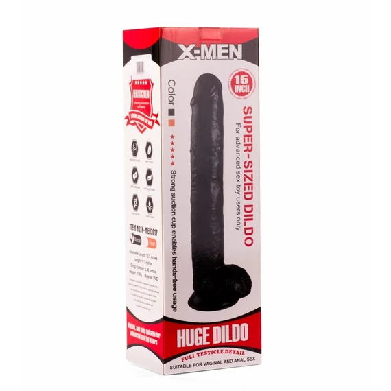 X-MEN 16" Super-Sized Dildo Black