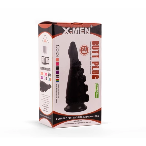 X-MEN 7" Butt Plug Black