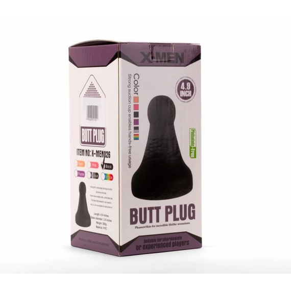 X-MEN 4.8" Butt Plug Black