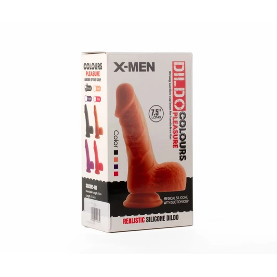 X-MEN 7.5" Dildo Colours Pleasure Black 3