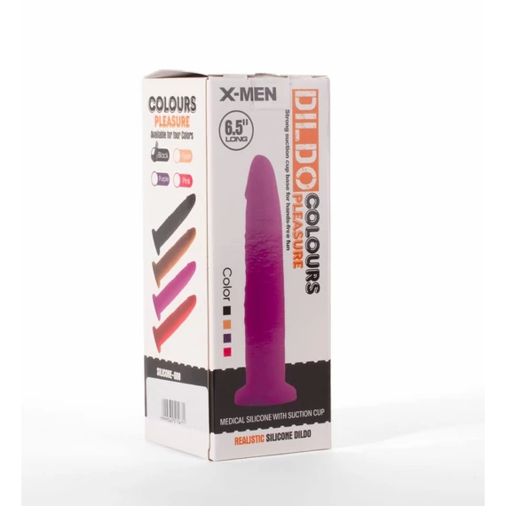 X-MEN 6.5" Dildo Colours Pleasure Black 4