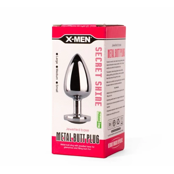 X-MEN Secret Shade Metal Butt Plug Red M
