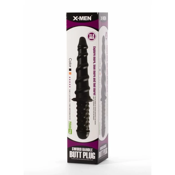 X-Men 13.8" Sword Handle Butt Plug Black I