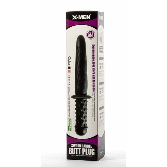 X-Men 13.8" Sword Handle Butt Plug Black II