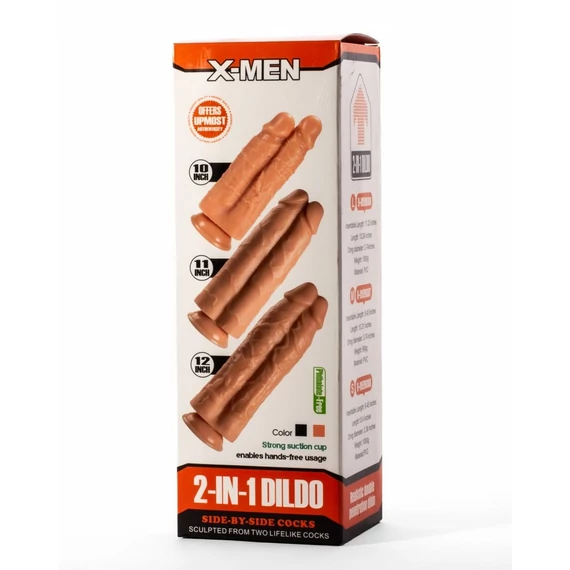 X-Men 10" 2-in-1 Dildo Flesh