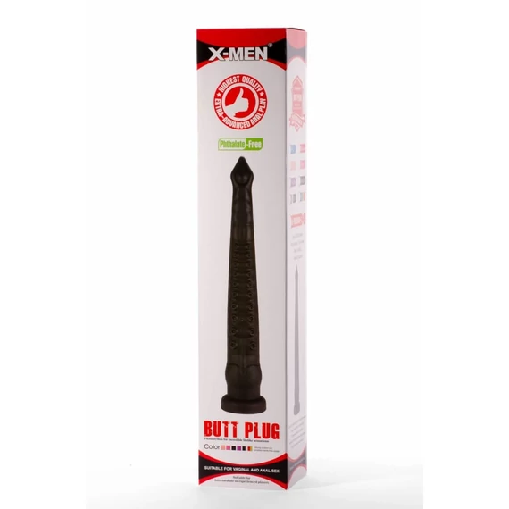 X-Men 23.23" Butt Plug PVC Black