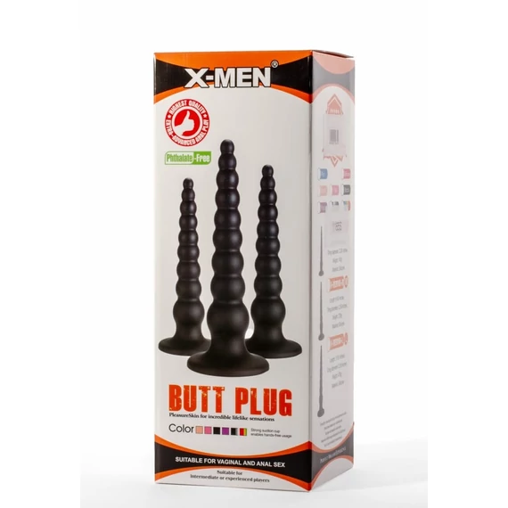 X-Men 9.45" Butt Plug Black M