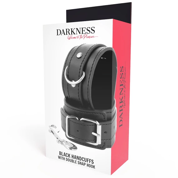DARKNESS – állítható fekete bilincsek kettős megerősítéssel