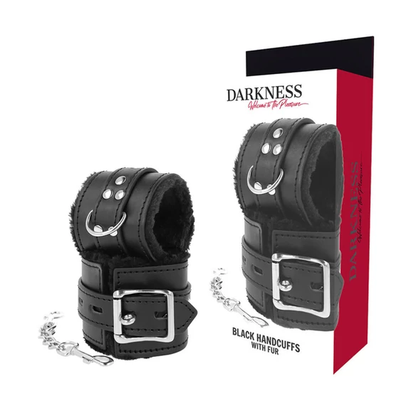 DARKNESS - stílusos BDSM bilincsek feketében