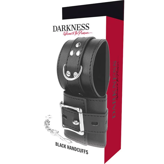 DARKNESS – prémium fekete bőr bilincsek