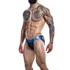 Kép 2/5 - C4M-Desire Jockstrap-BlueLeatherette-L