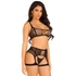 Kép 1/5 - Top and garter harness O/S - black