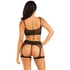 Kép 3/5 - Top and garter harness O/S - black