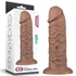 Kép 1/14 - 10.5'' Realistic Chubby Dildo Brown