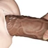 Kép 5/14 - 10.5'' Realistic Chubby Dildo Brown