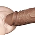 Kép 6/14 - 10.5'' Realistic Chubby Dildo Brown