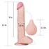 Kép 20/20 - 11'' Squirt Extreme Dildo Flesh