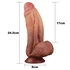 Kép 2/8 - 10" Dual-layered Silicone Nature Cock Brown