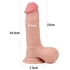 Kép 8/8 - 7.8'' Sliding Skin Dual Layer Dong - Whole Testicle