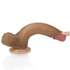 Kép 3/6 - 8'' Dual layered Platinum Silicone Cock Brown