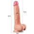 Kép 2/8 - 10" Dual Layer Platinum Silicone Cock