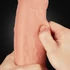 Kép 7/8 - 11" Dual Layer Platinum Silicone Cock