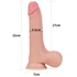 Kép 16/16 - 8.5'' Sliding Skin Dual Layer Dong - Whole Testicle