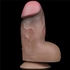 Kép 2/9 - 7" Dual-Layered Silicone Nature Cock Brown