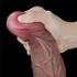 Kép 7/9 - 11.5'' Dual Layered Platinum Silicone Cock