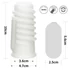 Kép 8/9 - Vibrating Spiral Knights Ring (White) I