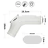 Kép 7/8 - Vibrating Silk Knights Ring with Scrotum Sleeve (White) II