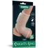 Kép 1/8 - Vibrating Drip Knights Ring with Scrotum Sleeve (White)