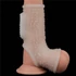 Kép 3/8 - Vibrating Drip Knights Ring with Scrotum Sleeve (White)