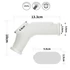 Kép 8/8 - Vibrating Drip Knights Ring with Scrotum Sleeve (White)