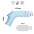 Kép 8/8 - Vibrating Drip Knights Ring with Scrotum Sleeve Blue