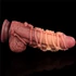 Kép 6/12 - 9.5'' Dual layered Platinum Silicone Cock with Rope