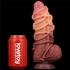Kép 7/12 - 9.5'' Dual layered Platinum Silicone Cock with Rope