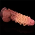 Kép 9/12 - 9.5'' Dual layered Platinum Silicone Cock with Rope