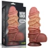Kép 1/12 - 9.5'' Dual layered Platinum Silicone Cock with Rope