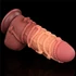 Kép 11/12 - 9.5'' Dual layered Platinum Silicone Cock with Rope