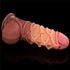 Kép 7/12 - 9.5'' Dual layered Platinum Silicone Cock with Rope