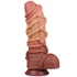 Kép 6/13 - 10.5'' Dual layered Platinum Silicone Cock with Rope