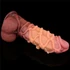 Kép 8/13 - 10.5'' Dual layered Platinum Silicone Cock with Rope